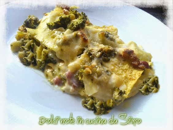 Lasagnette con broccoli e pancetta