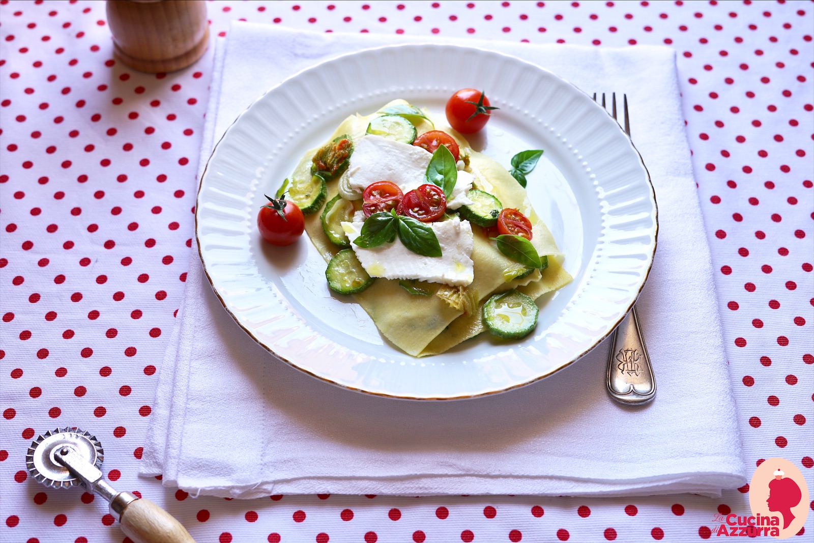 Lasagnette con verdure di stagione e ricotta del pastore