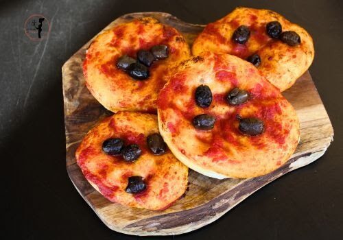 Le pizzette rosse definitive in friggitrice ad aria