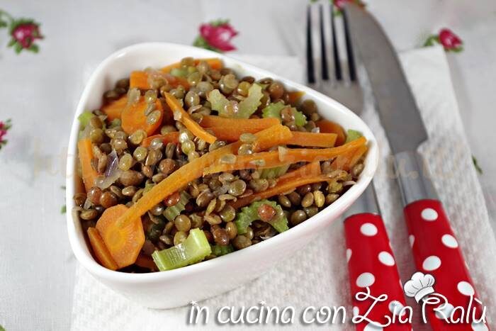 Lenticchie e verdure in padella