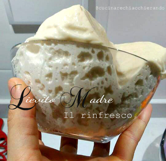 Lievito madre rinfresco e pane di semola di grano duro