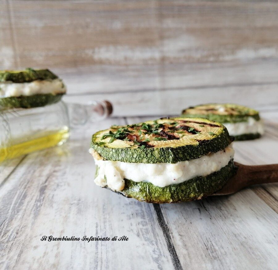 Medaglioni di zucchina con ricotta