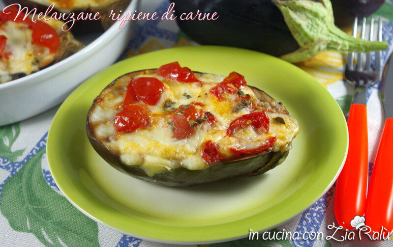 Melanzane ripiene di carne al forno