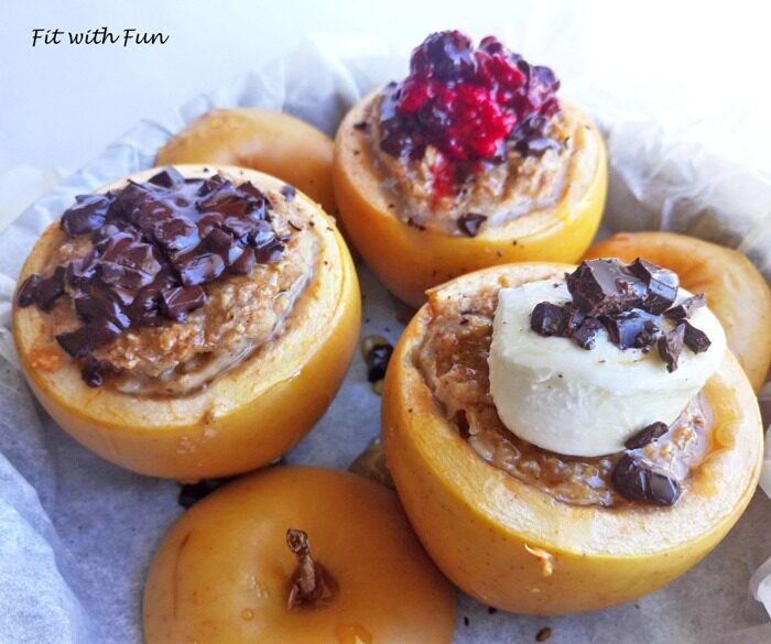 Mele cotte al forno ripiene di goloso porridge