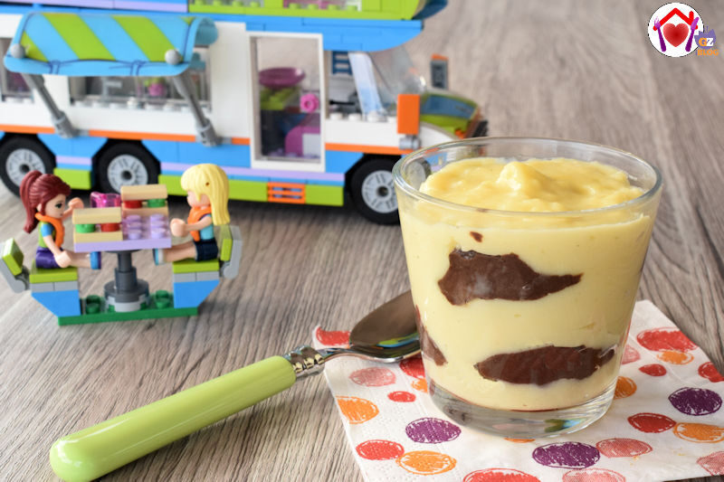 Merenda bicolore fatta in casa