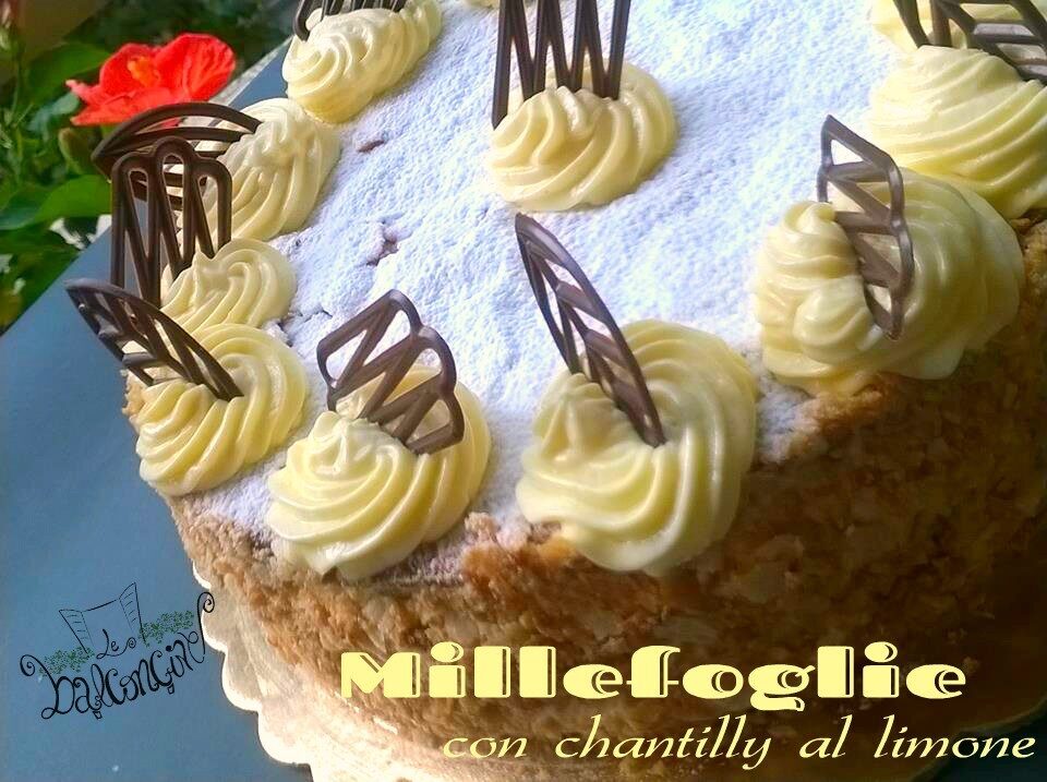 Millefoglie con chantilly al limone
