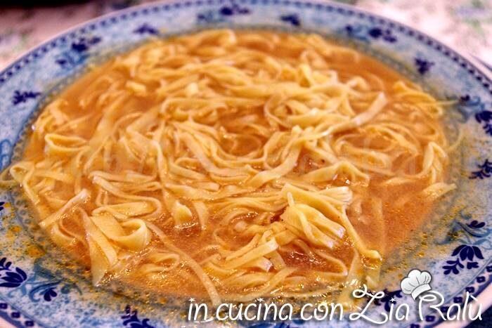 Minestra di tinca con tagliolini all’uovo