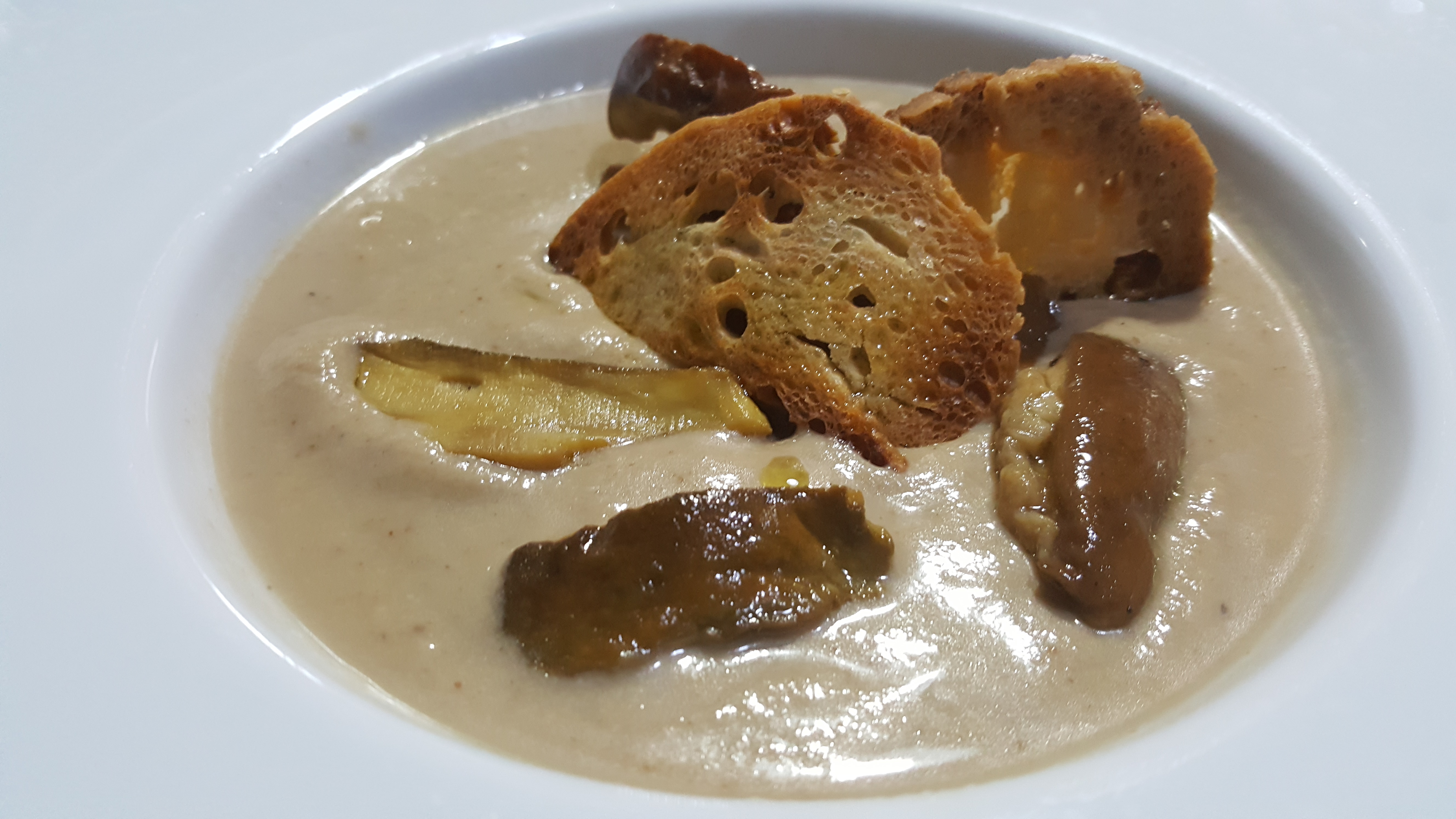 Minestra vellutata di funghi