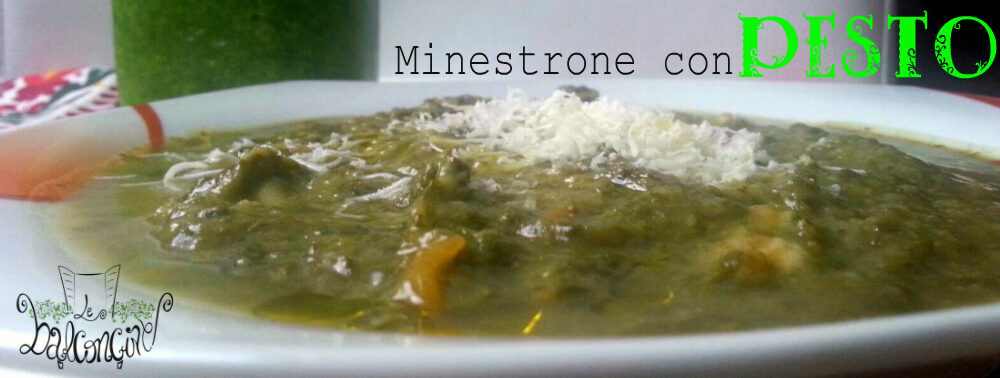 Minestrone con pesto