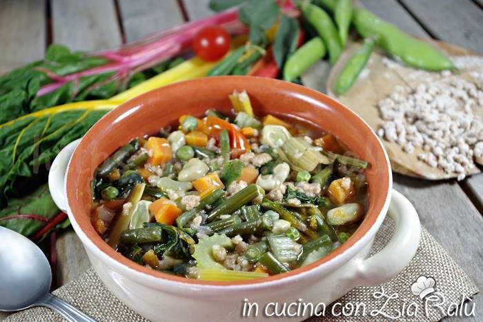 Minestrone primaverile – piatto unico
