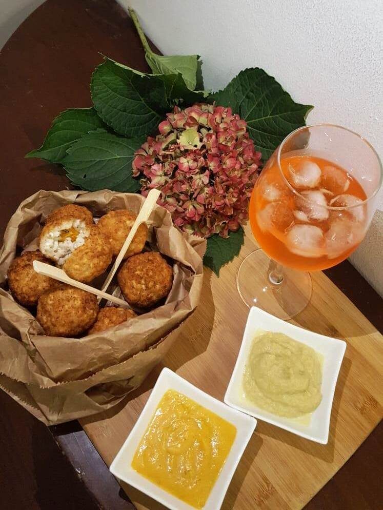 Mini arancini di orzo e zucca