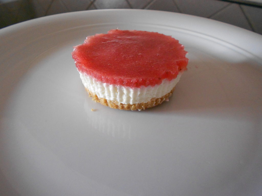Mini cheesecake alle fragole