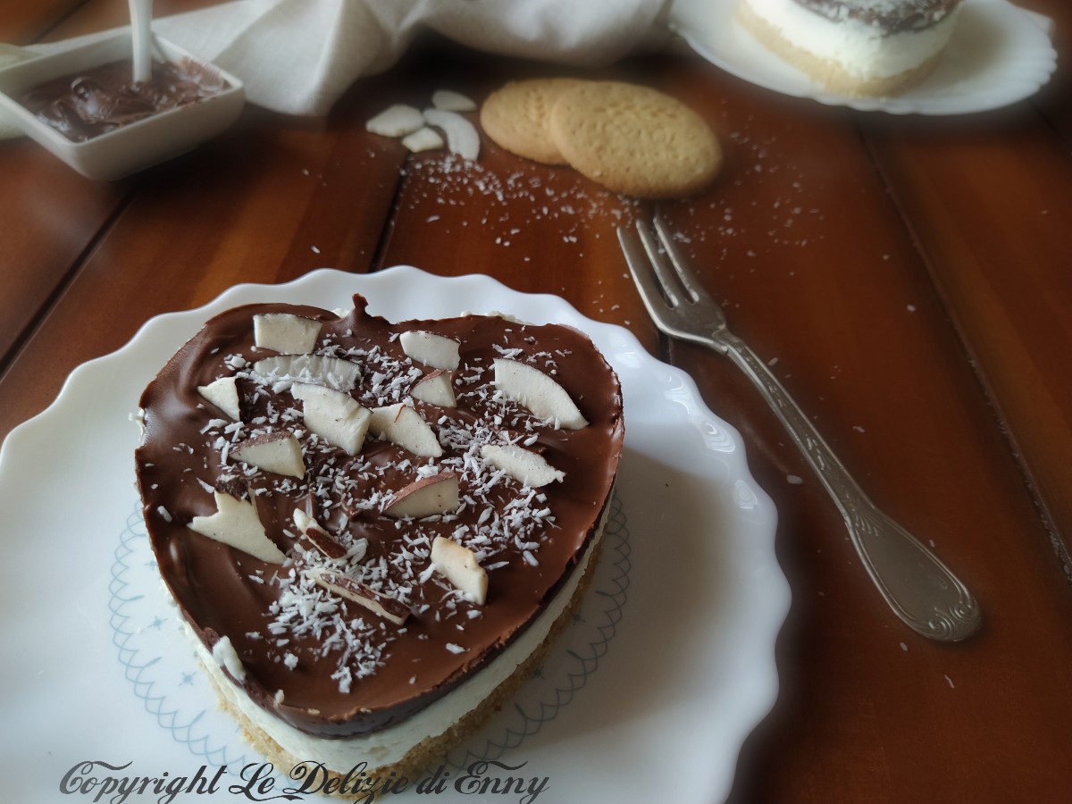 Mini cheesecake cocco e nutella