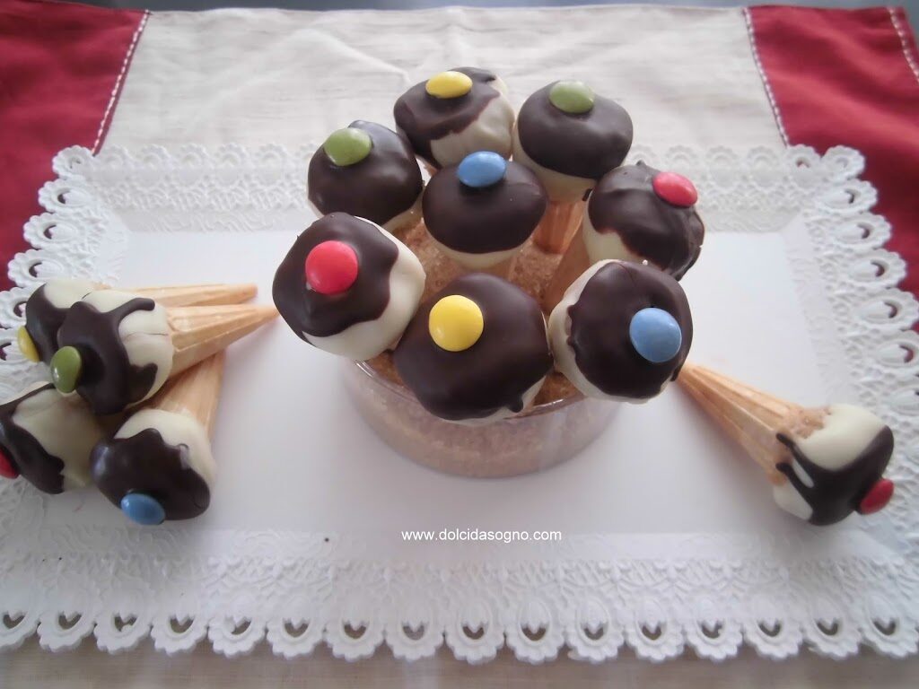 Mini gelati al cocco