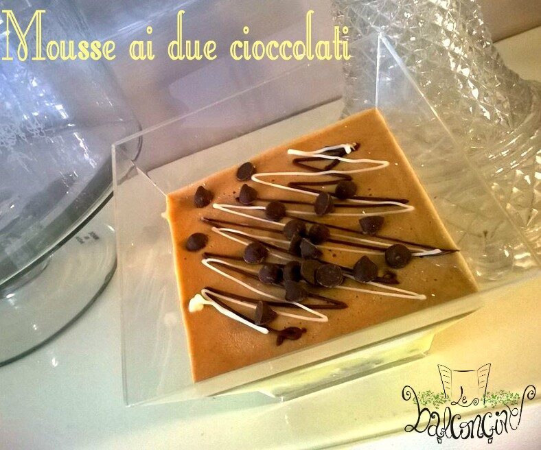 Mousse ai due cioccolati