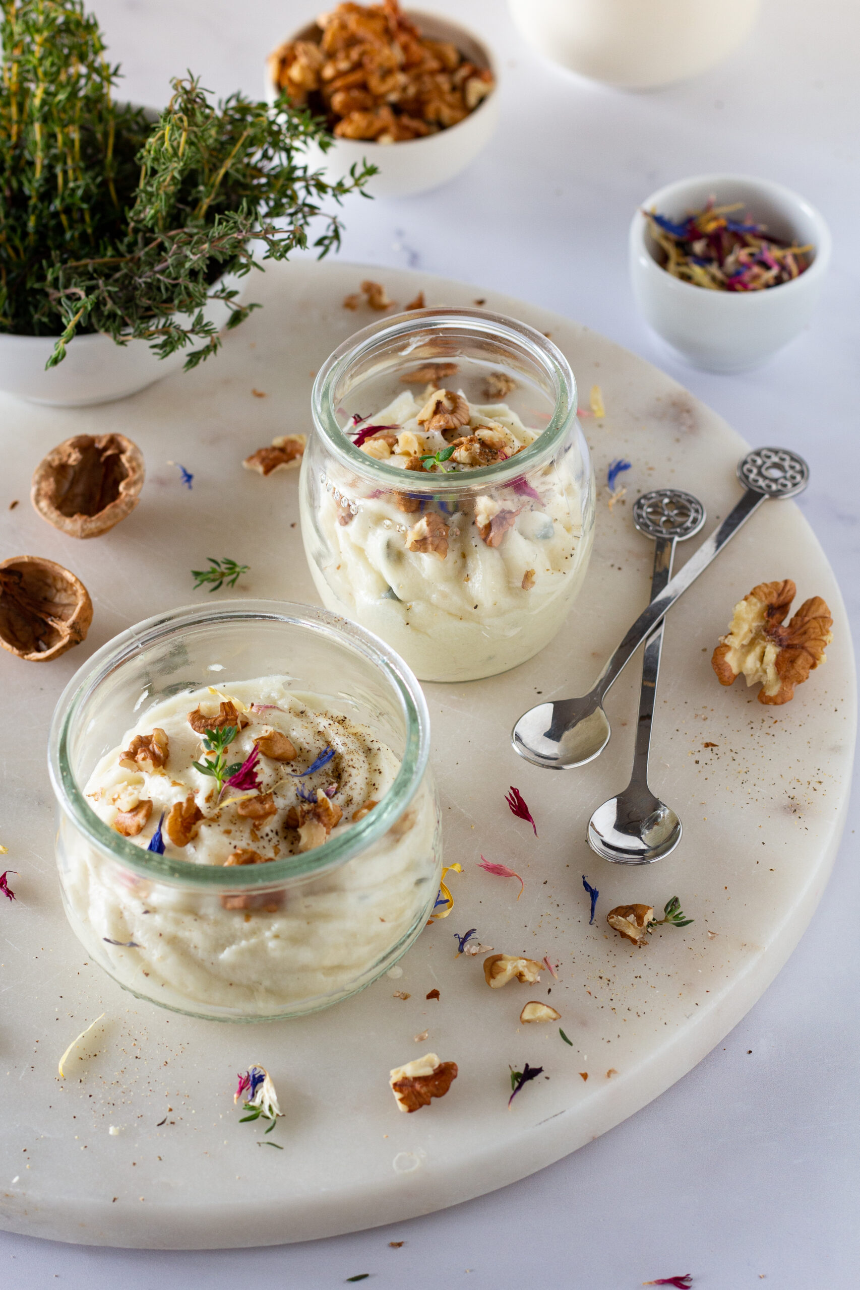 Mousse al gorgonzola e noci