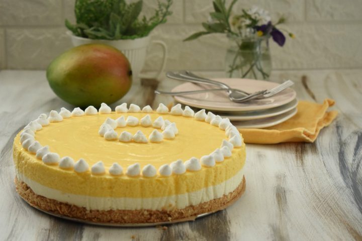 Mousse cake al mango e cioccolato bianco