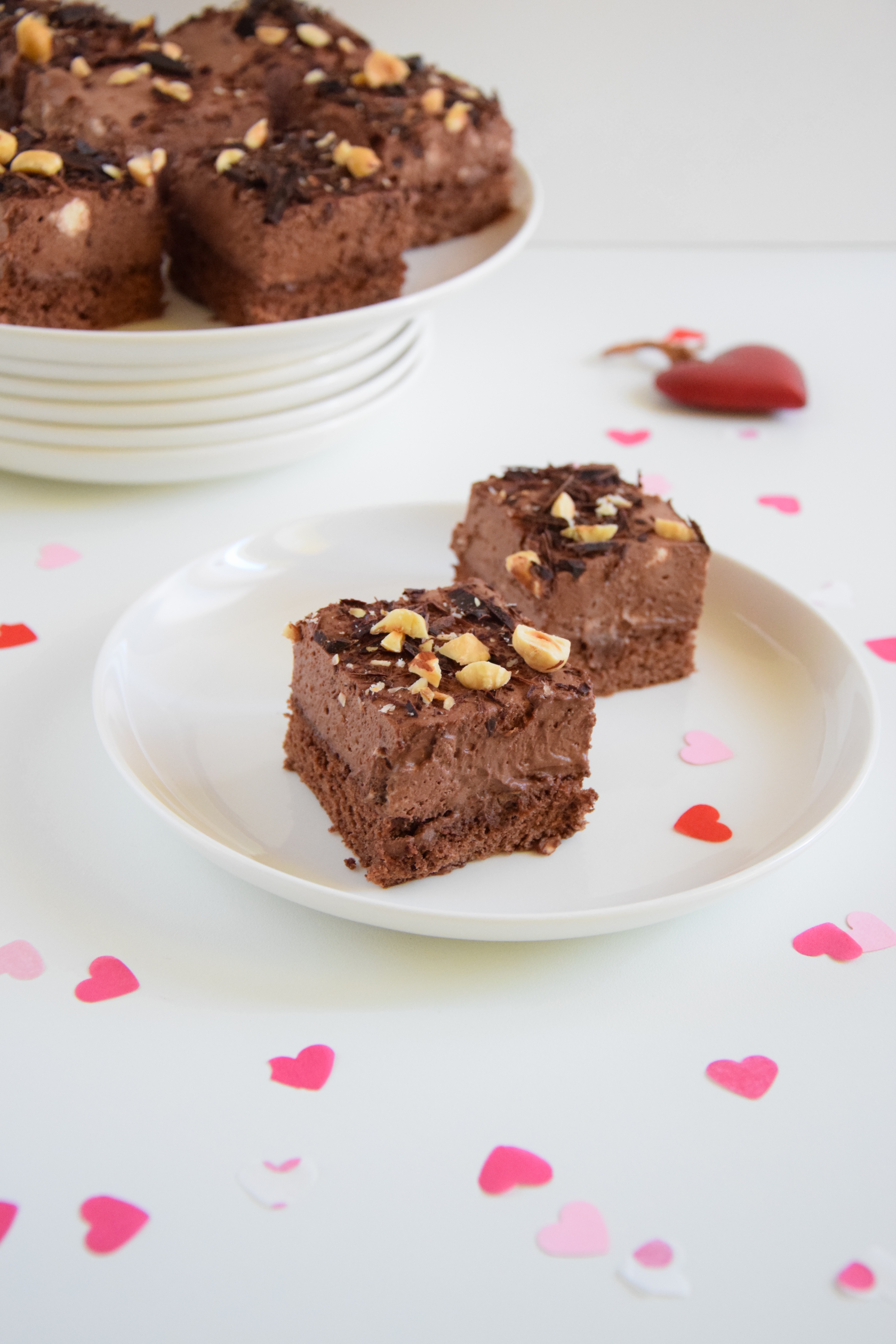 Mousse cake con crema al whisky