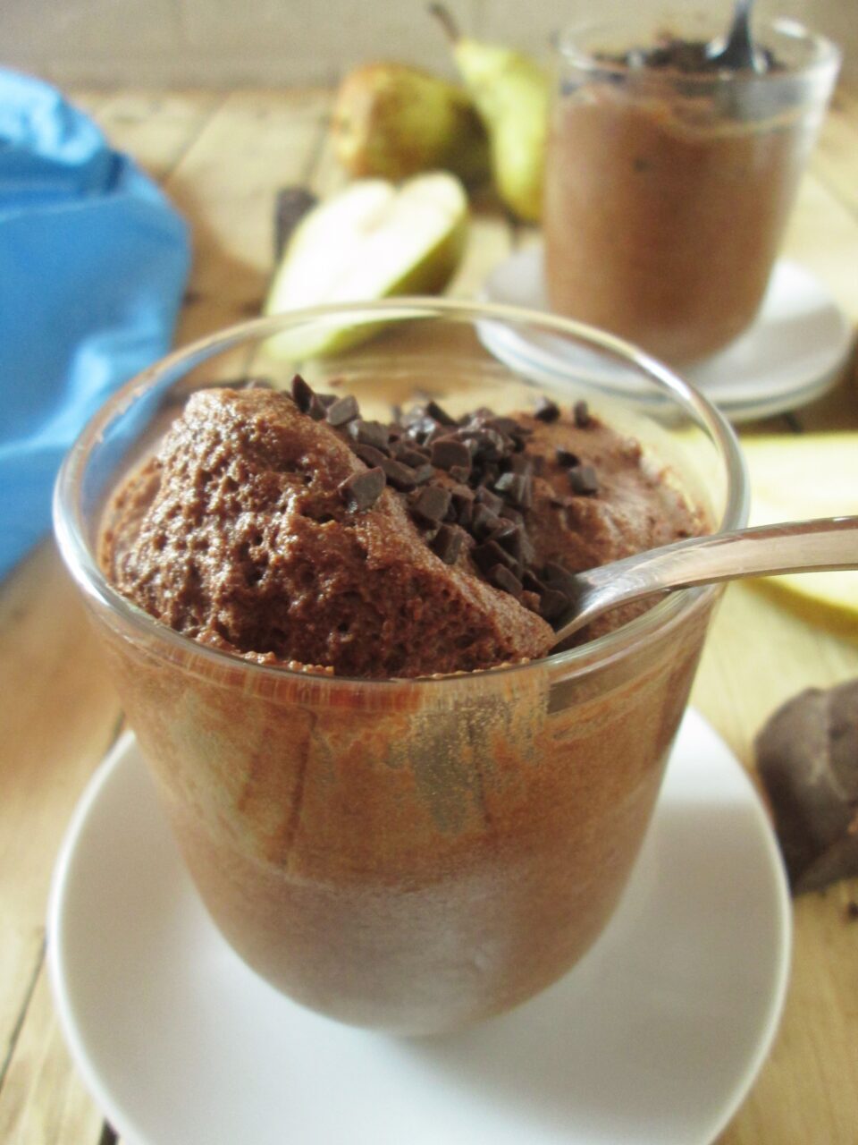 Mousse veg pere e cioccolato