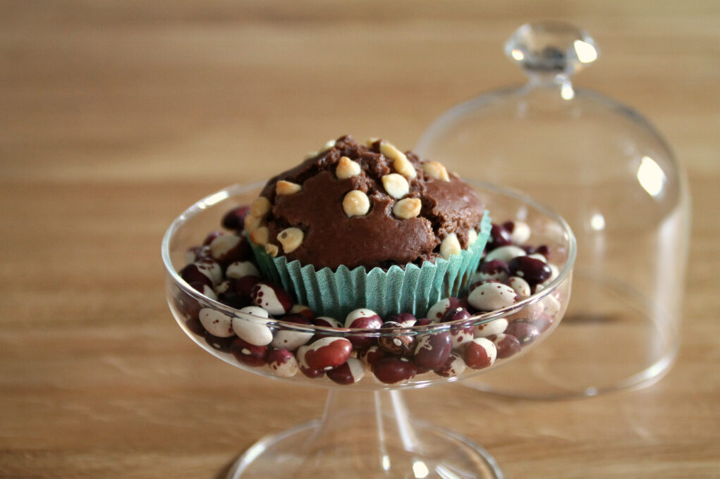Muffin al cioccolato e fagioli