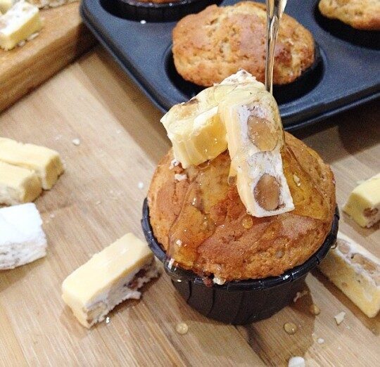 Muffin al torrone