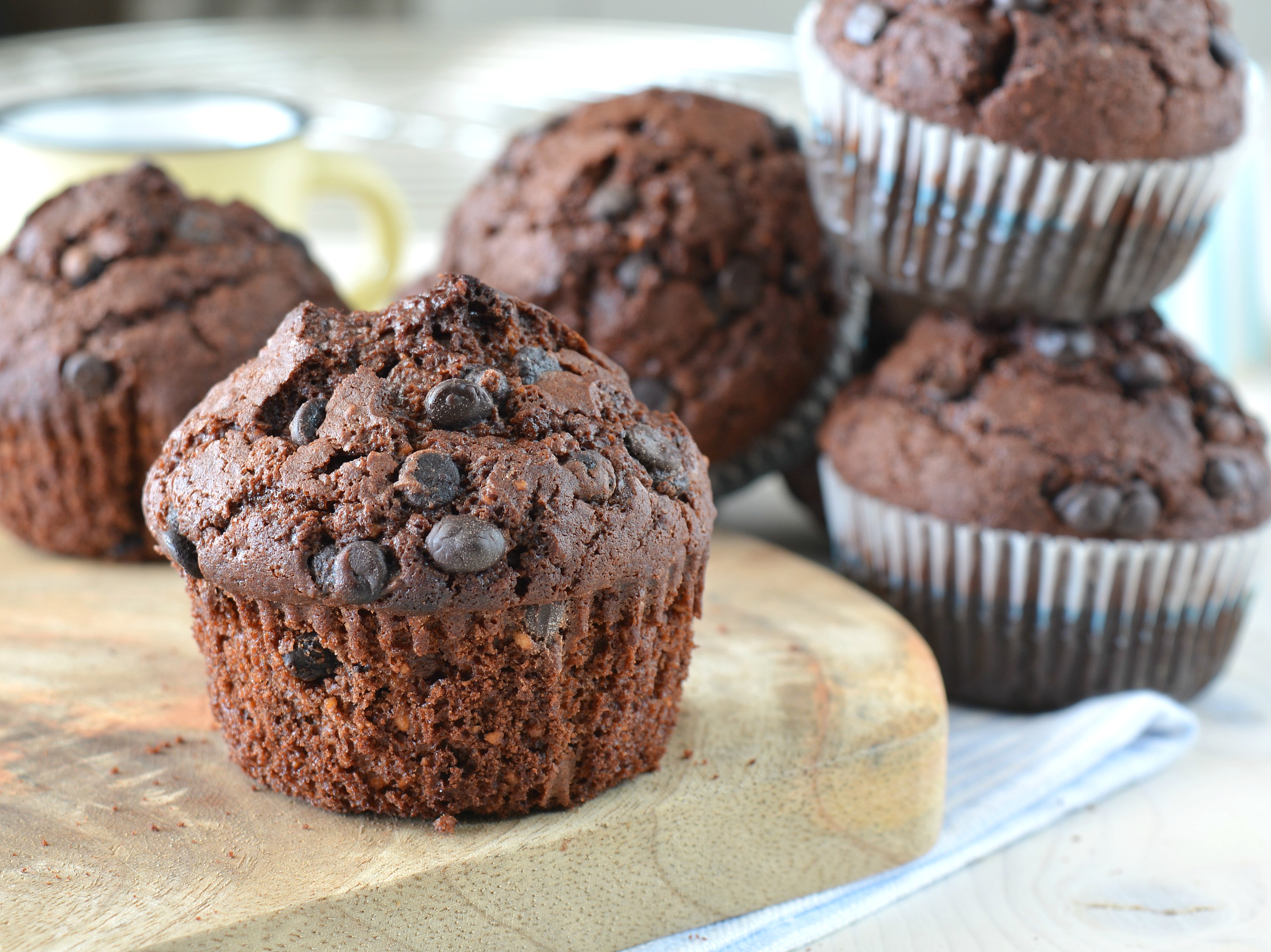 Muffin al triplo cioccolato