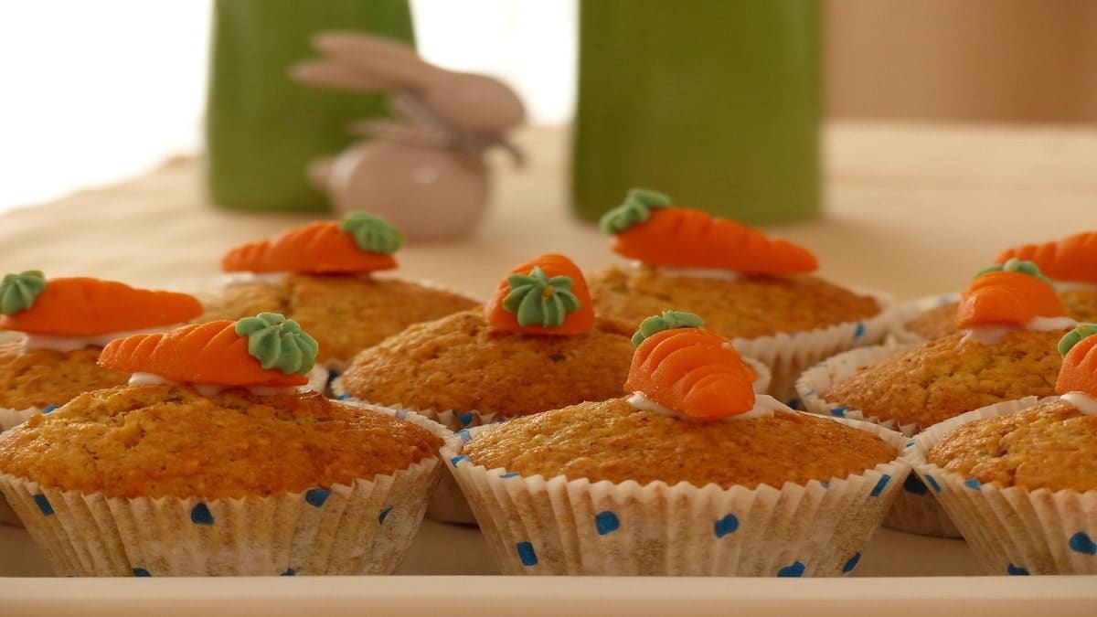 Muffin alle carote e variante gluten free