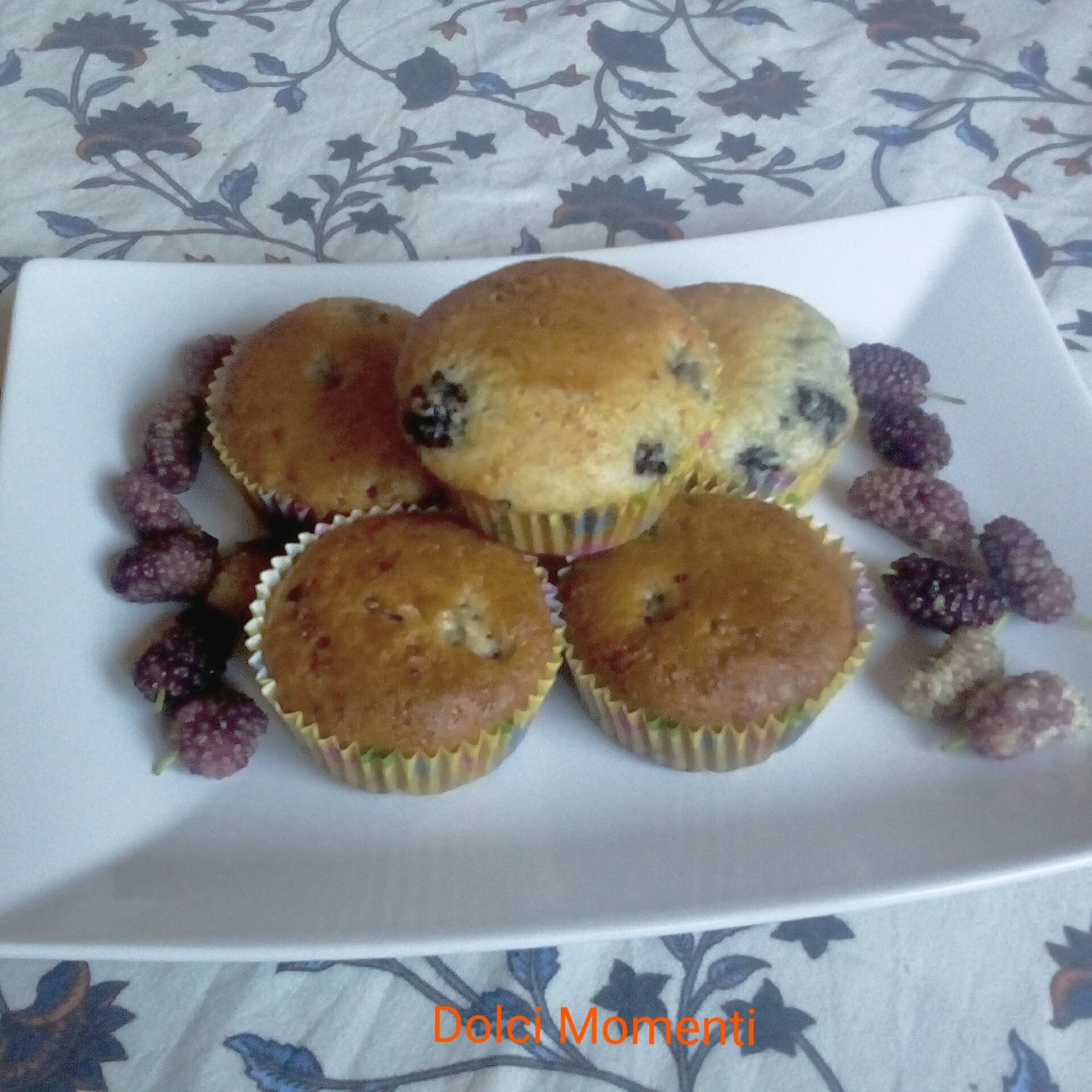 Muffin alle more senza uova e burro soffici
