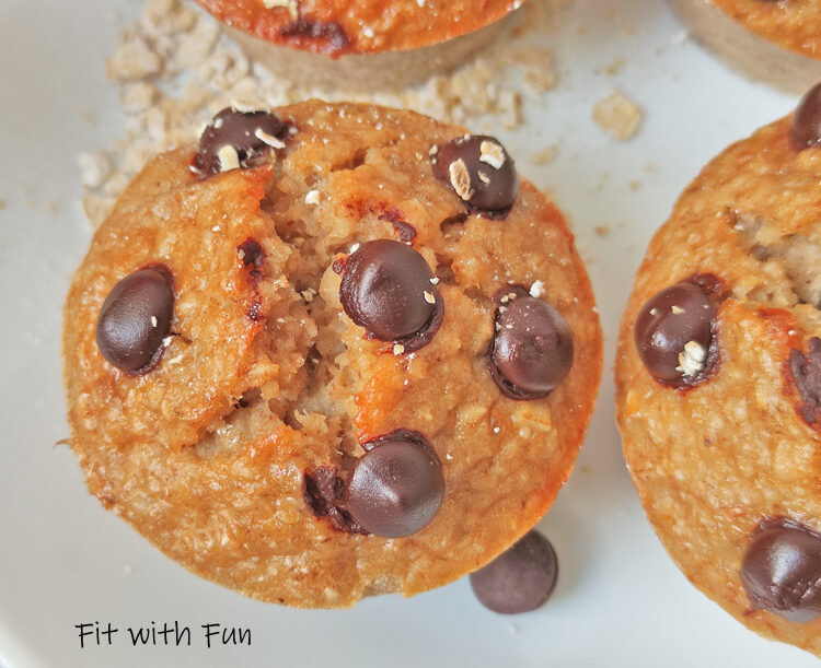 Muffin banana, avena e yogurt greco da 120 calorie