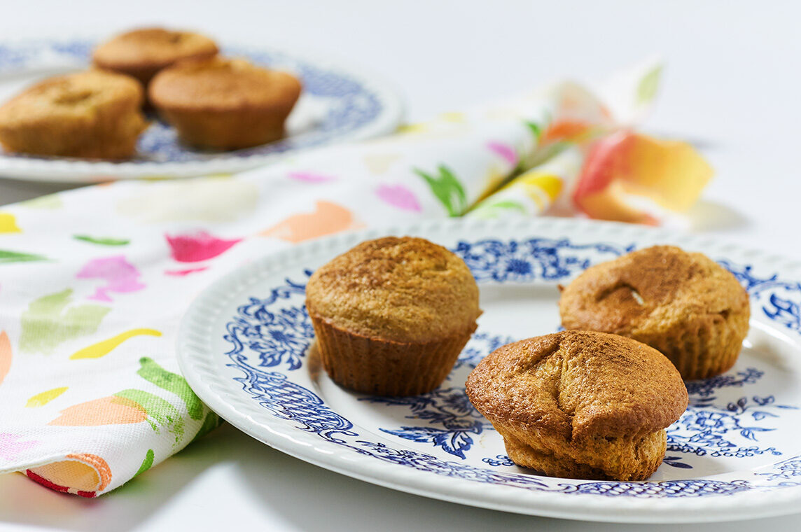 Muffin con mela e arancia