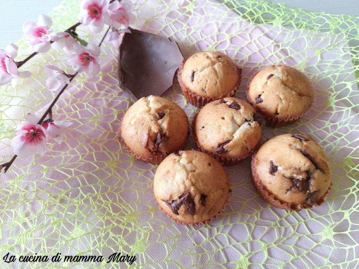 Muffin con scaglie di cioccolato