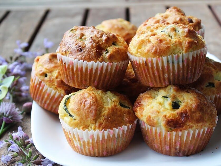 Muffin con zucchine e stracchino