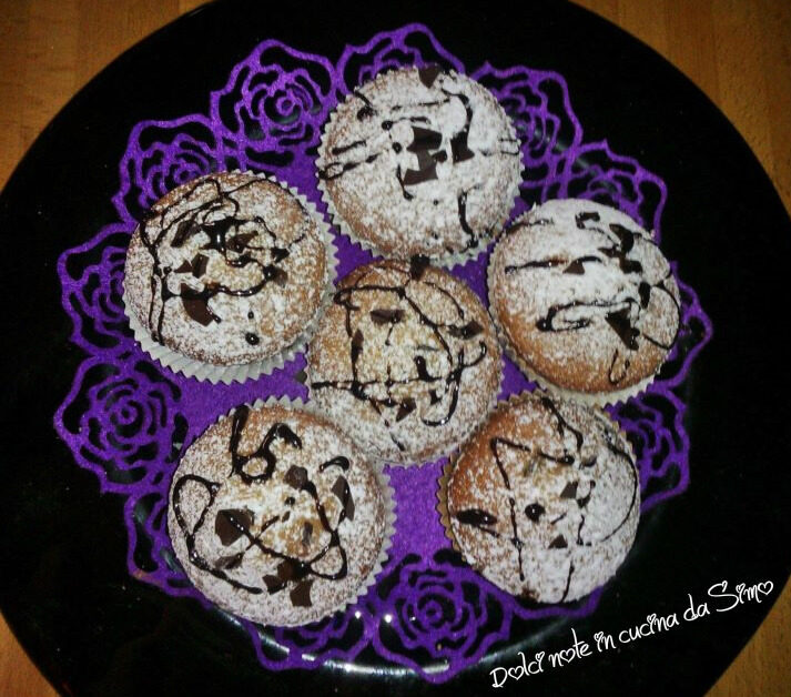 Muffin dal cuore cremoso al cioccolato