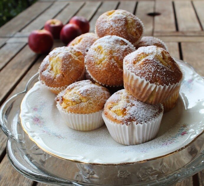 Muffin panna e pesche