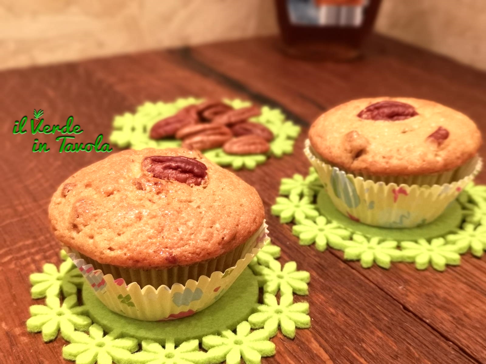 Muffin profumati e sofficissimi con noci pecan e sciroppo d’acero la ricetta
