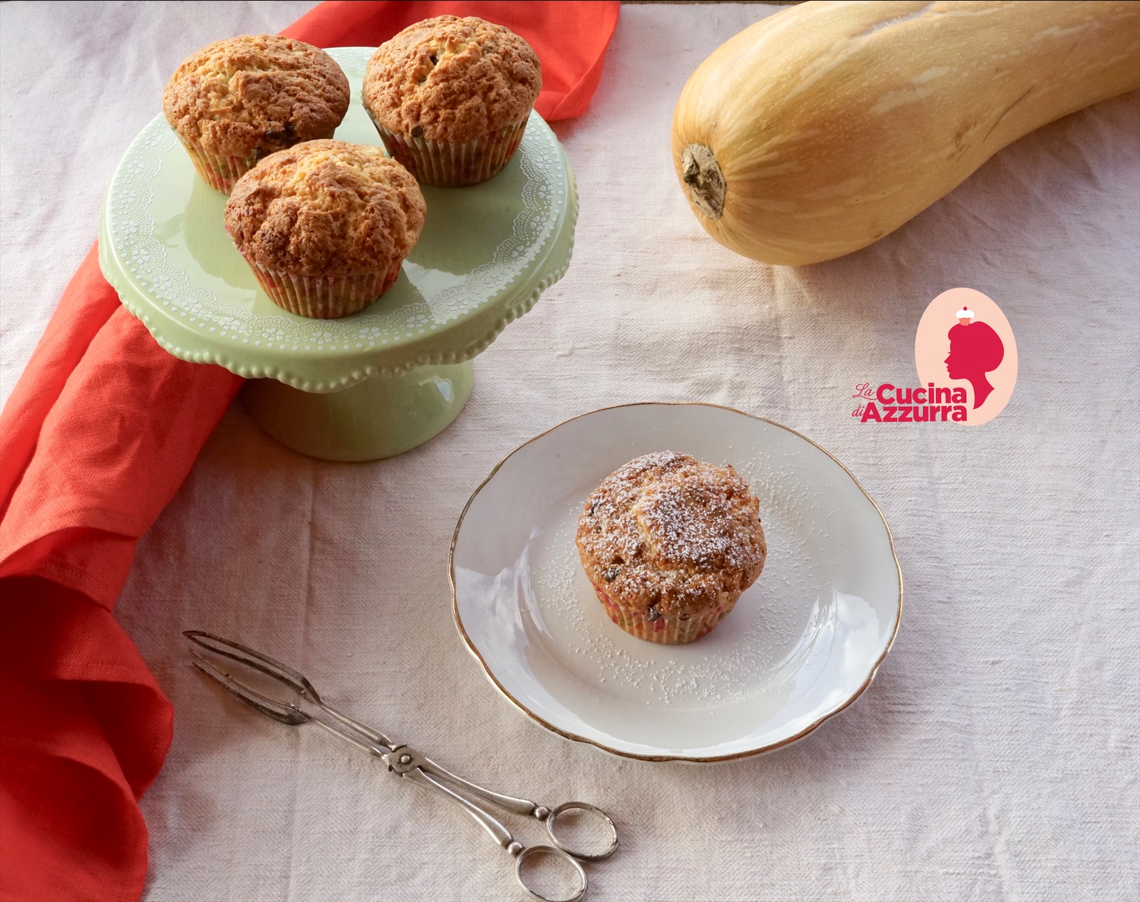 Muffins alla zucca e gocce di cioccolato