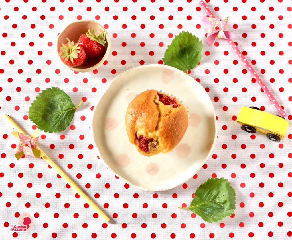 Muffins alle fragole: merenda sana e golosa!