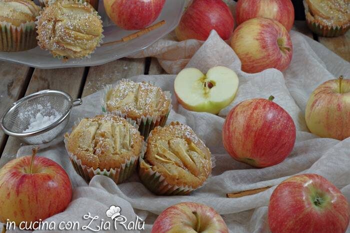 Muffins alle mele senza lattosio