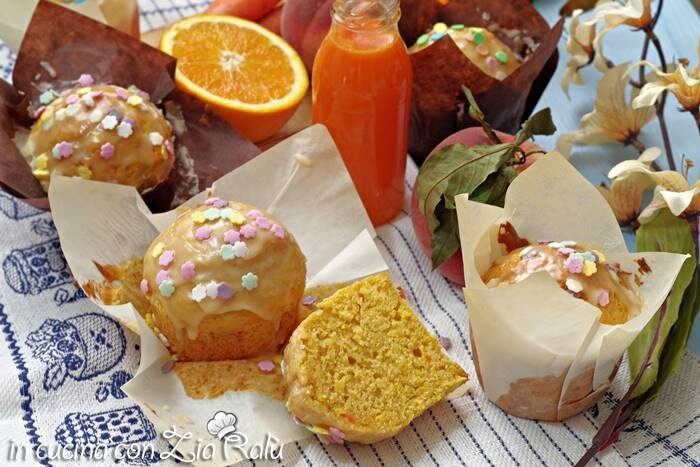 Muffins con scarti di frutta centrifugata