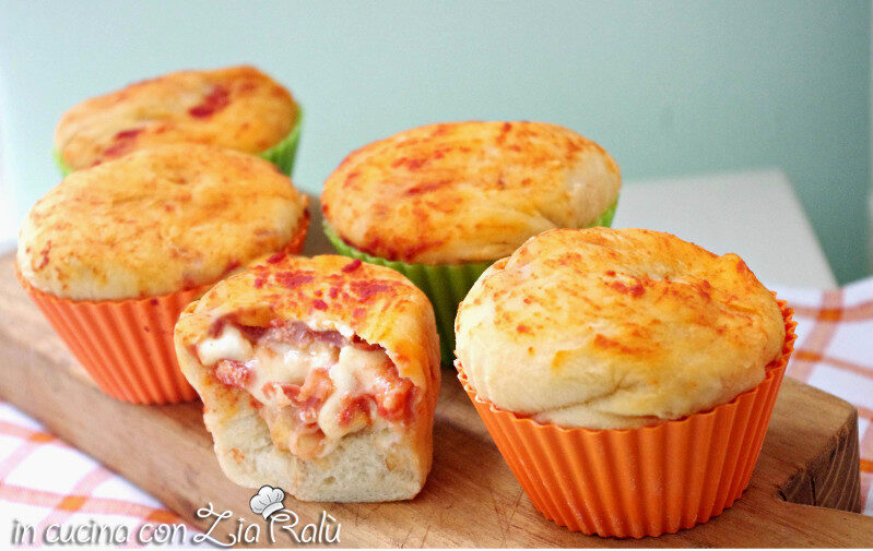 Muffins rustici ricotta prosciutto