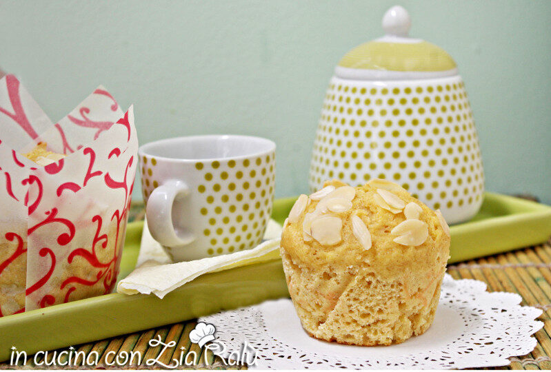 Muffins senza burro ricotta e mandorle