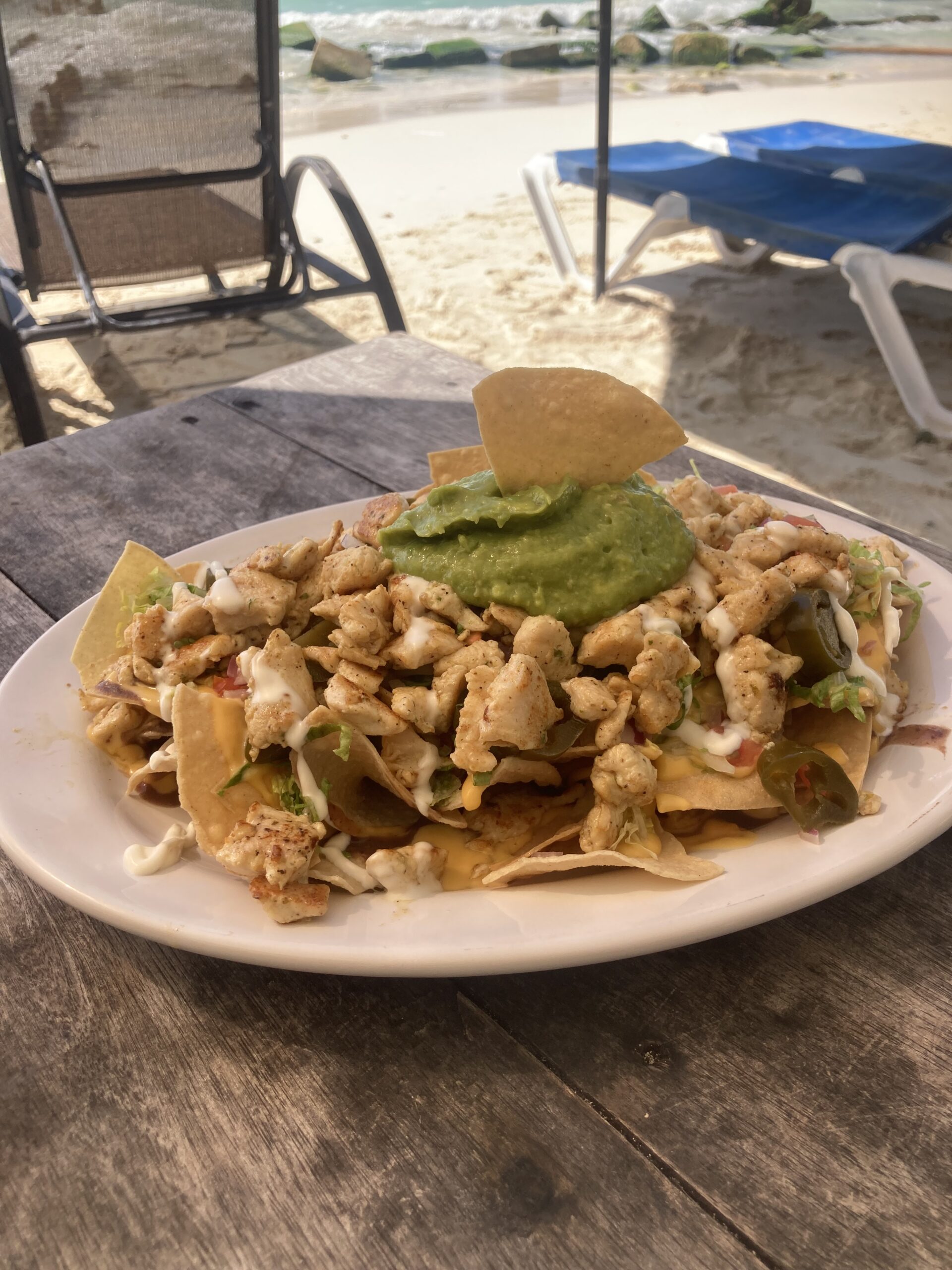 Nachos e guacamole (messico)