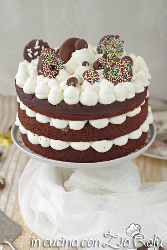 Naked cake al cacao – torta nuda