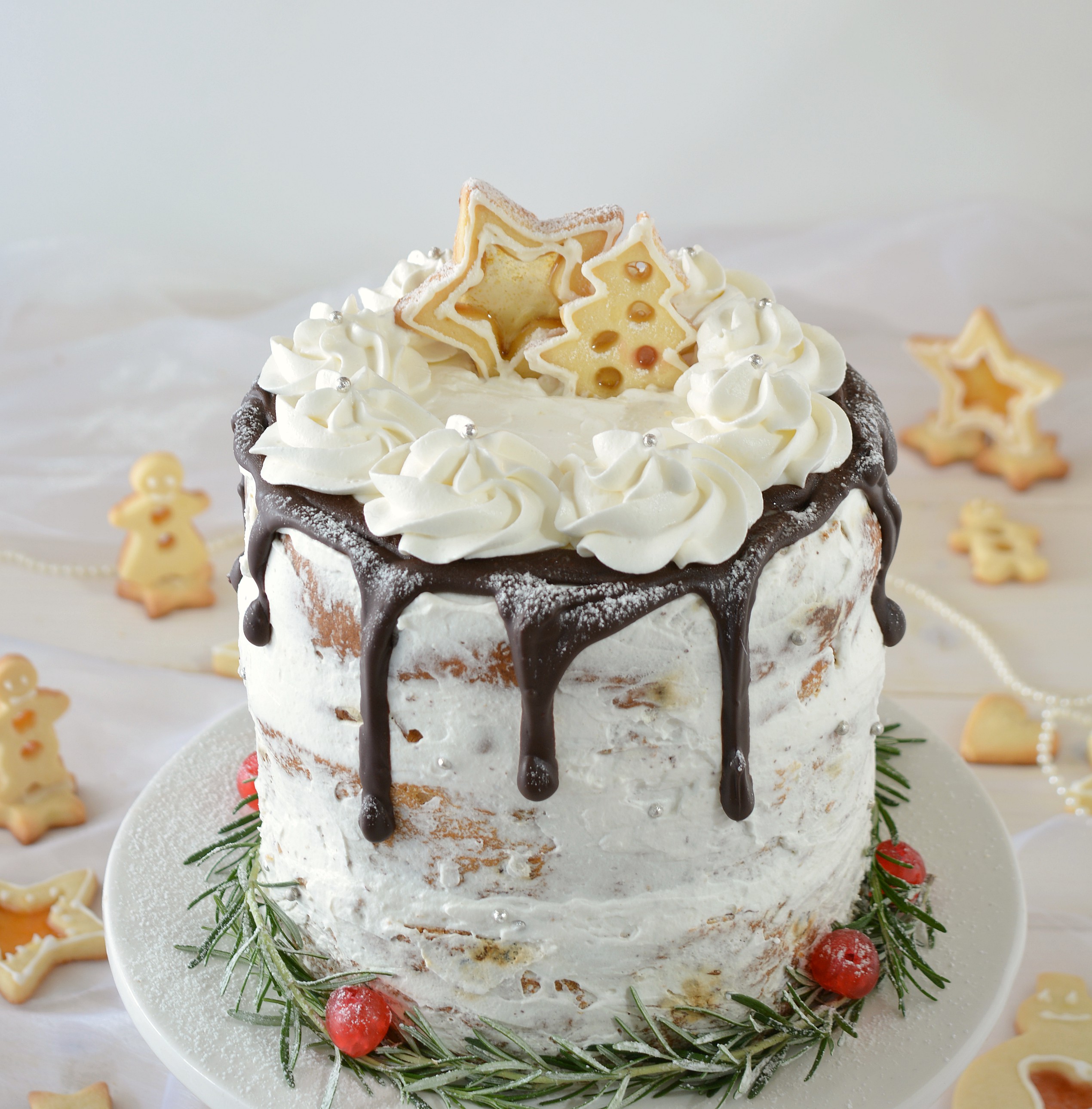 Naked cake di panettone