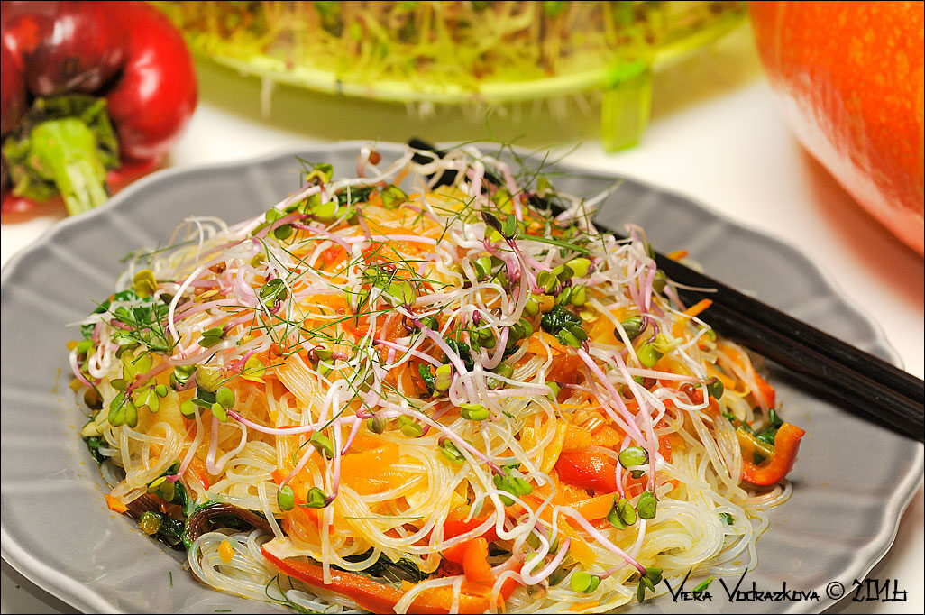 Noodle glass autunno fiorito
