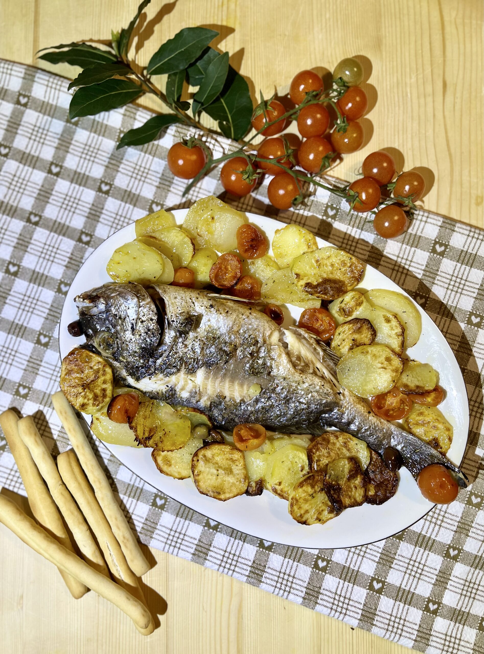 Orata al forno con patate