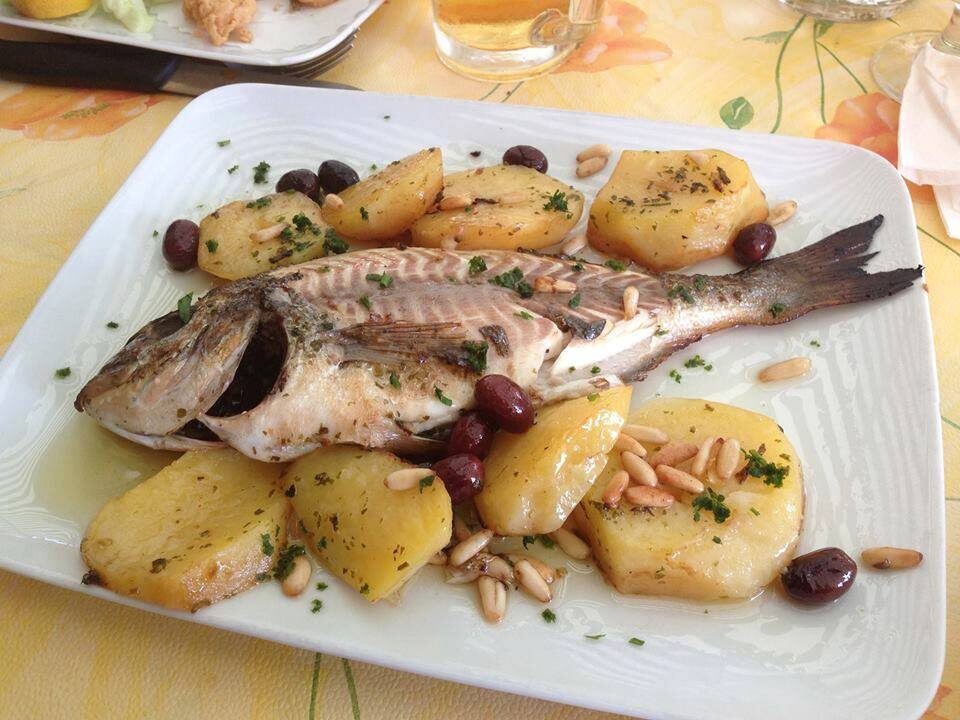 Orata alla ligure con patate
