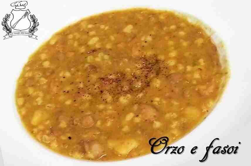 Orzo e fasoi (orzo e fagioli)