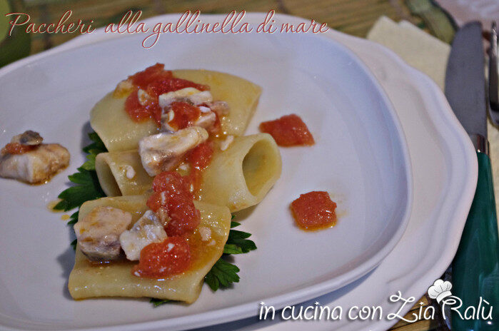 Paccheri alla gallinella di mare