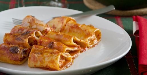 Paccheri ripieni al ragù di seitan